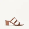 Rockstud Metallic-Sandalen aus Kalbsleder mit 60 mm Absatz