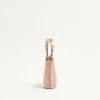 Rockstud Mini-Shoppingtasche aus laminiertem genarbtem Kalbsleder Rockstud Mini-Shoppingtasche aus laminiertem genarbtem Kalbsleder