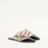 Rockstud Mule aus Lackleder