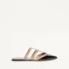 Rockstud Mule aus Lackleder