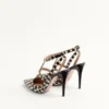 Rockstud Pumps aus Pied-De-Poule-Stoff 100 mm