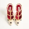 Rockstud Pumps mit Plus de Pois-Stickerei 100 mm Rockstud Pumps mit Plus de Pois-Stickerei 100 mm