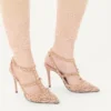 Rockstud-Pumps mit Riemchen und 100-mm-Absatz