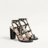 Rockstud-Sandalen mit Fesselriemchen 90 mm