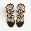 Rockstud-Sandalen mit Fesselriemchen 90 mm