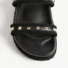 Rockstud Slide Sandale aus Kalbsleder 20 mm