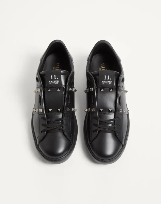 Rockstud Untitled Sneaker aus Kalbsleder Rockstud Untitled Sneaker aus Kalbsleder