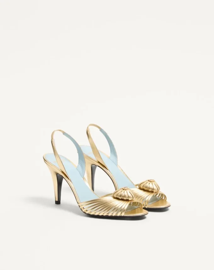 Royal Sandal aus laminiertem Nappaleder 85 mm