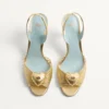 Royal Sandal aus laminiertem Nappaleder 85 mm