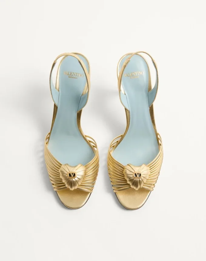 Royal Sandal aus laminiertem Nappaleder 85 mm