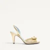 Royal Sandal aus laminiertem Nappaleder 85 mm