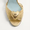 Royal Sandal aus laminiertem Nappaleder 85 mm
