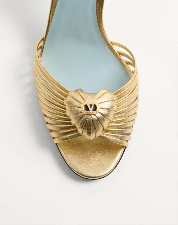 Royal Sandal aus laminiertem Nappaleder 85 mm