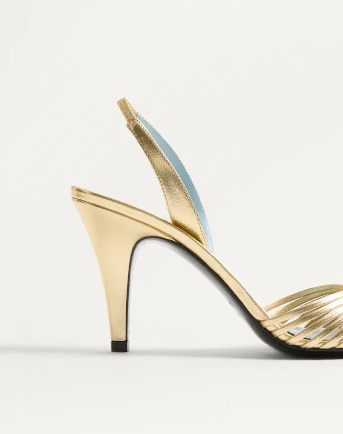 Royal Sandal aus laminiertem Nappaleder 85 mm