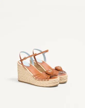 Royal Wedge Kidskin Sandal 100 mm Royal Wedge Kidskin Sandal 100 mm