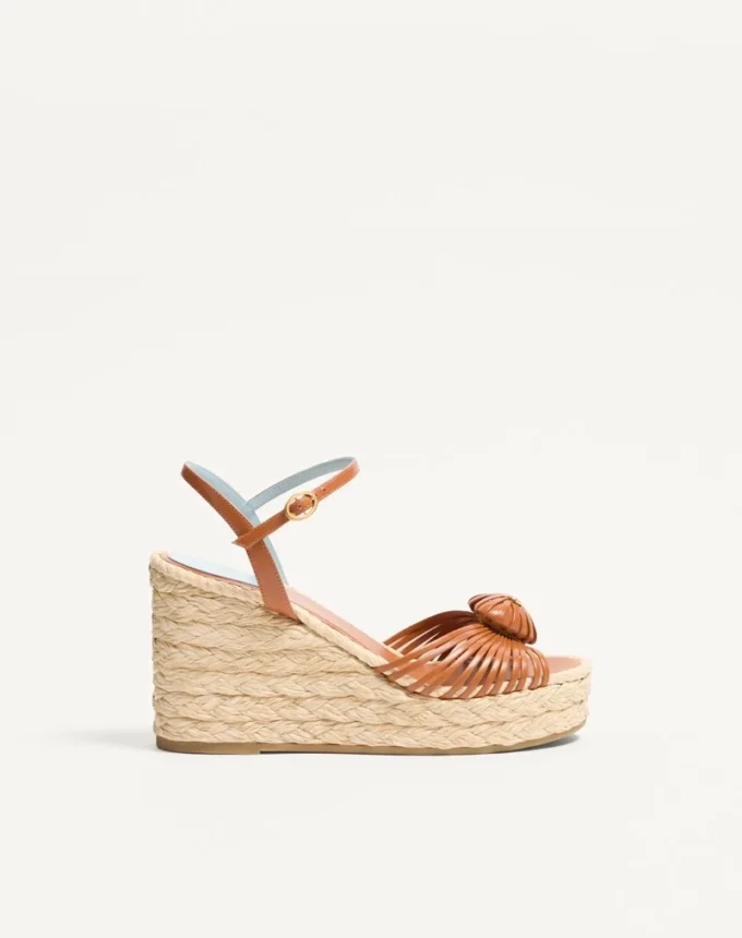 Royal Wedge Kidskin Sandal 100 mm Royal Wedge Kidskin Sandal 100 mm