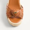 Royal Wedge Kidskin Sandal 100 mm Royal Wedge Kidskin Sandal 100 mm