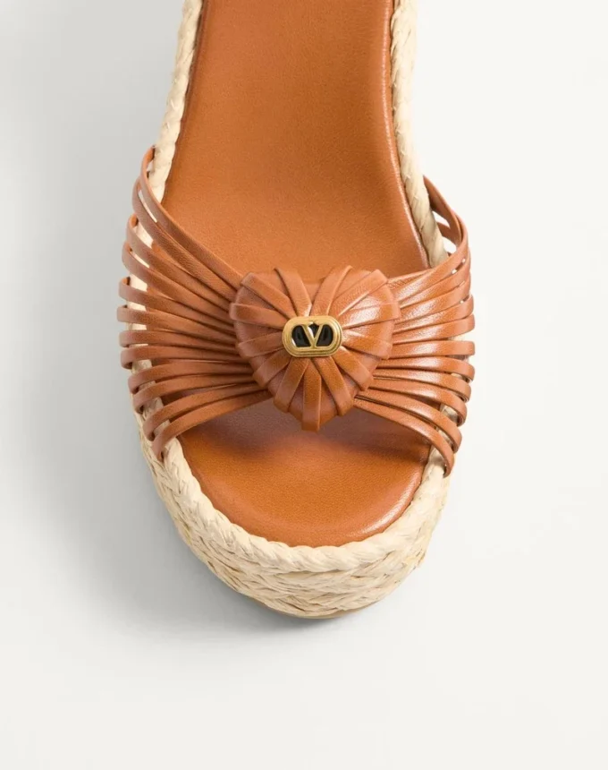 Royal Wedge Kidskin Sandal 100 mm Royal Wedge Kidskin Sandal 100 mm