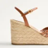 Royal Wedge Kidskin Sandal 100 mm Royal Wedge Kidskin Sandal 100 mm