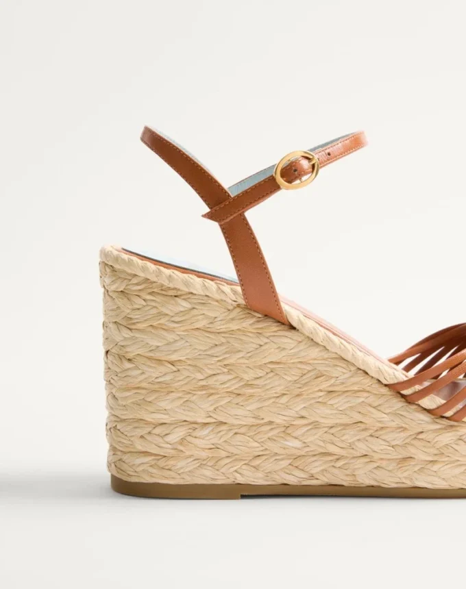 Royal Wedge Kidskin Sandal 100 mm Royal Wedge Kidskin Sandal 100 mm