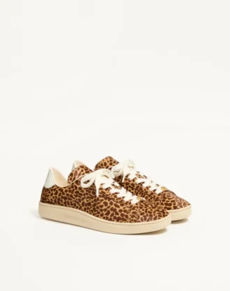 Royco Sneaker aus Haar-Kalbsleder mit Fauve Eclat-Print und Nappa-Kalbsleder Royco Sneaker aus Haar-Kalbsleder mit Fauve Eclat-Print und Nappa-Kalbsleder