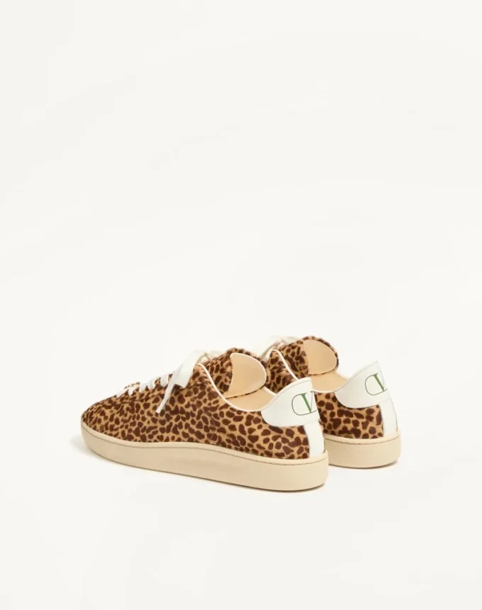 Royco Sneaker aus Haar-Kalbsleder mit Fauve Eclat-Print und Nappa-Kalbsleder Royco Sneaker aus Haar-Kalbsleder mit Fauve Eclat-Print und Nappa-Kalbsleder