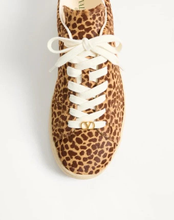 Royco Sneaker aus Haar-Kalbsleder mit Fauve Eclat-Print und Nappa-Kalbsleder Royco Sneaker aus Haar-Kalbsleder mit Fauve Eclat-Print und Nappa-Kalbsleder