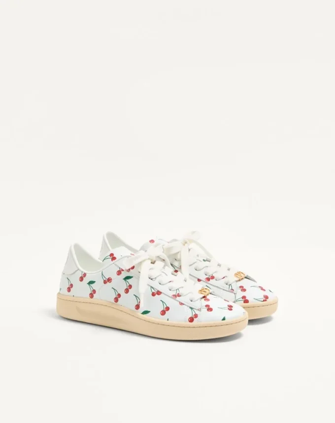 Royco Sneaker aus Nappakalbsleder mit Cherryfic-Muster Royco Sneaker aus Nappakalbsleder mit Cherryfic-Muster