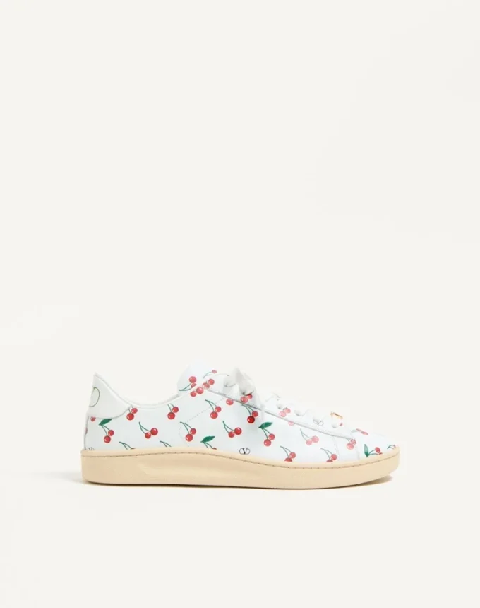 Royco Sneaker aus Nappakalbsleder mit Cherryfic-Muster Royco Sneaker aus Nappakalbsleder mit Cherryfic-Muster
