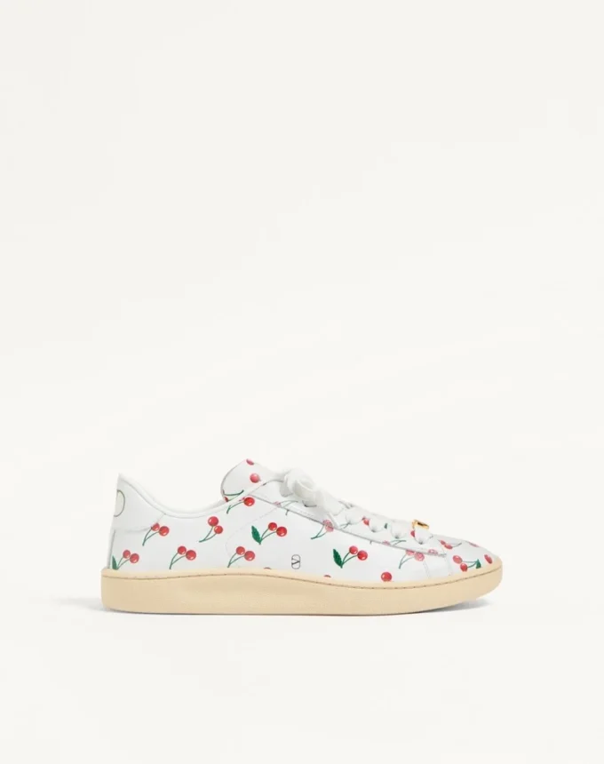 Royco Sneaker aus Nappakalbsleder mit Cherryfic-Muster Royco Sneaker aus Nappakalbsleder mit Cherryfic-Muster