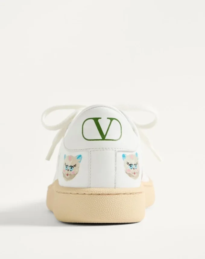 Royco Sneaker aus Nappakalbsleder mit Le Chat De La Maison-Motiv Royco Sneaker aus Nappakalbsleder mit Le Chat De La Maison-Motiv