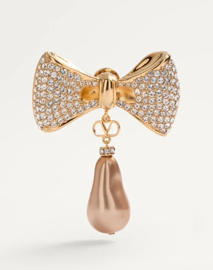 San Fin Metall-Ohrringe mit Swarovski®-Kristallen und Perlen