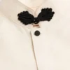 Seiden-Shantung-Hemd mit Knebelverschluss Seiden-Shantung-Hemd mit Knebelverschluss
