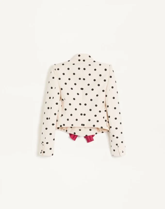Shantung-Jacke mit Pludepois-Print Shantung-Jacke mit Pludepois-Print