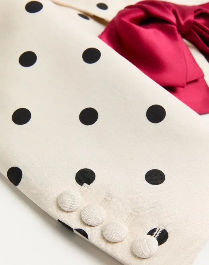 Shantung-Jacke mit Pludepois-Print Shantung-Jacke mit Pludepois-Print