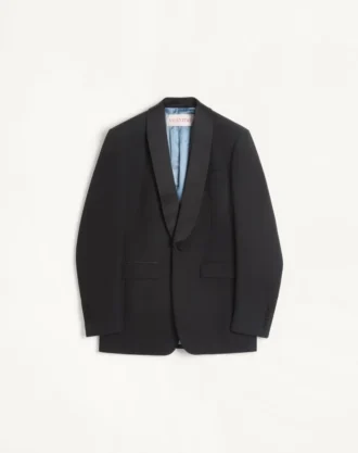 Smokingjacke aus Wolle