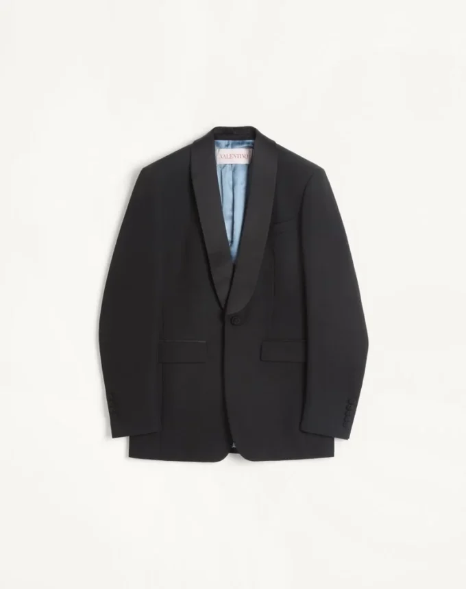 Smokingjacke aus Wolle Smokingjacke aus Wolle