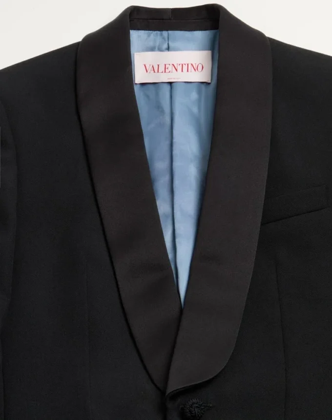 Smokingjacke aus Wolle Smokingjacke aus Wolle