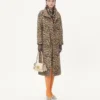 Stoffmantel mit Animalier-Print Stoffmantel mit Animalier-Print