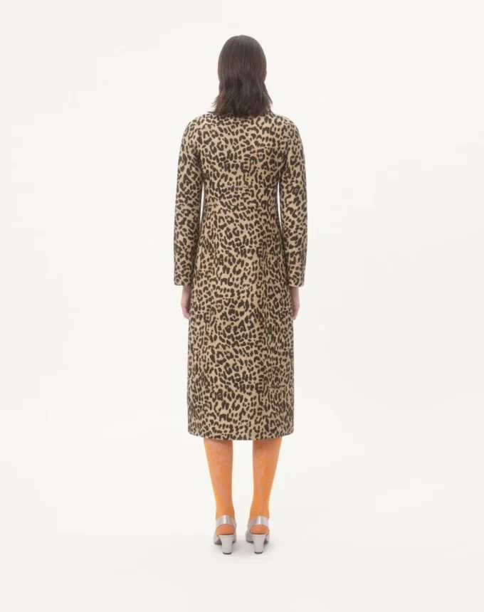 Stoffmantel mit Animalier-Print Stoffmantel mit Animalier-Print
