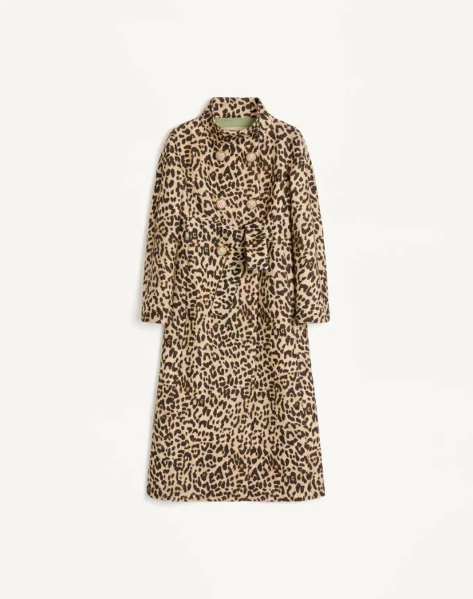 Stoffmantel mit Animalier-Print Stoffmantel mit Animalier-Print