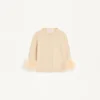 Strickjacke mit Federn Strickjacke mit Federn