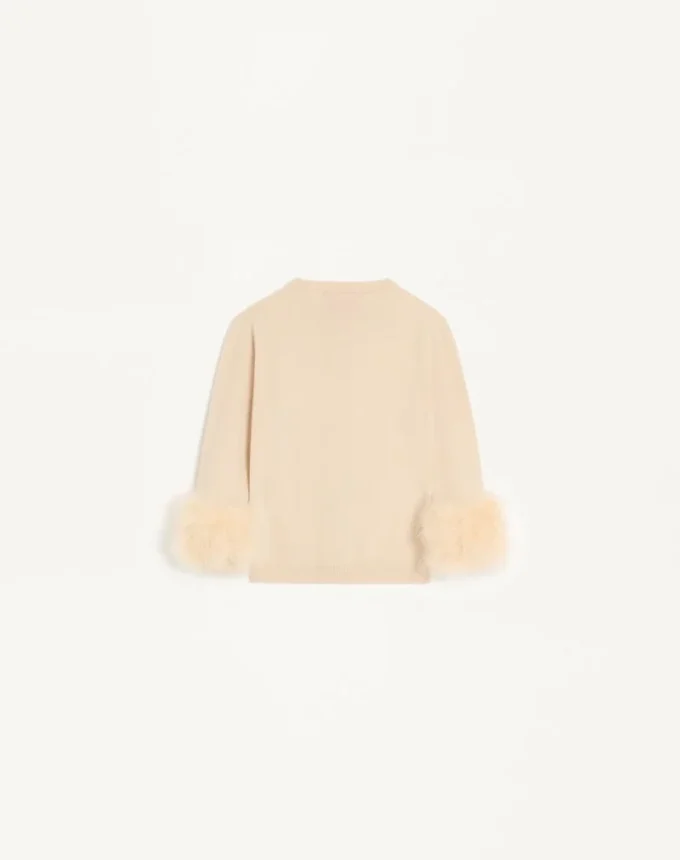 Strickjacke mit Federn Strickjacke mit Federn