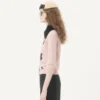 Strickjacke mit Lammfellkragen Strickjacke mit Lammfellkragen