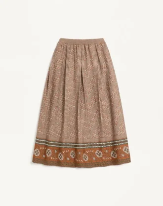 Strickrock mit Lurex-Jacquardmuster Strickrock mit Lurex-Jacquardmuster