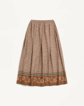 Strickrock mit Lurex-Jacquardmuster Strickrock mit Lurex-Jacquardmuster