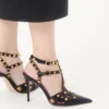 Studdy Pumps aus Zickleinleder 100 mm