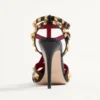 Studdy Pumps aus Zickleinleder 100 mm