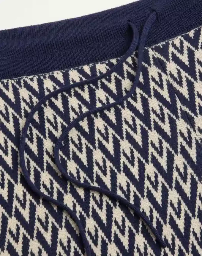 Toute La V Jacquard-Wollhose Toute La V Jacquard-Wollhose