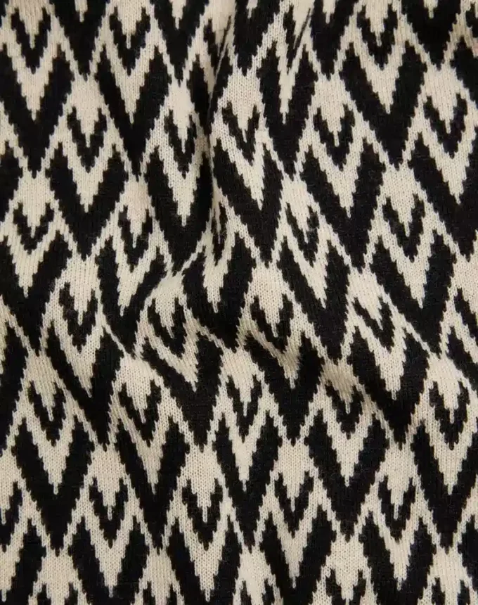 Toute La V Jacquard-Wollpullover Toute La V Jacquard-Wollpullover